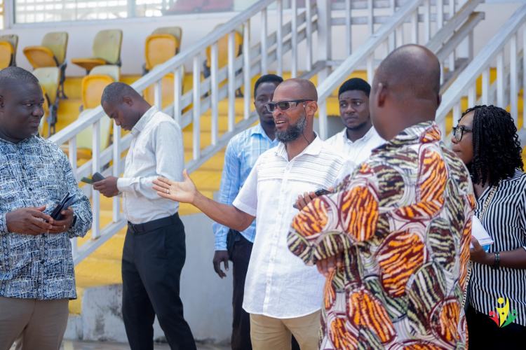 Management of NYA Inspects Axim Youth Resource Centre